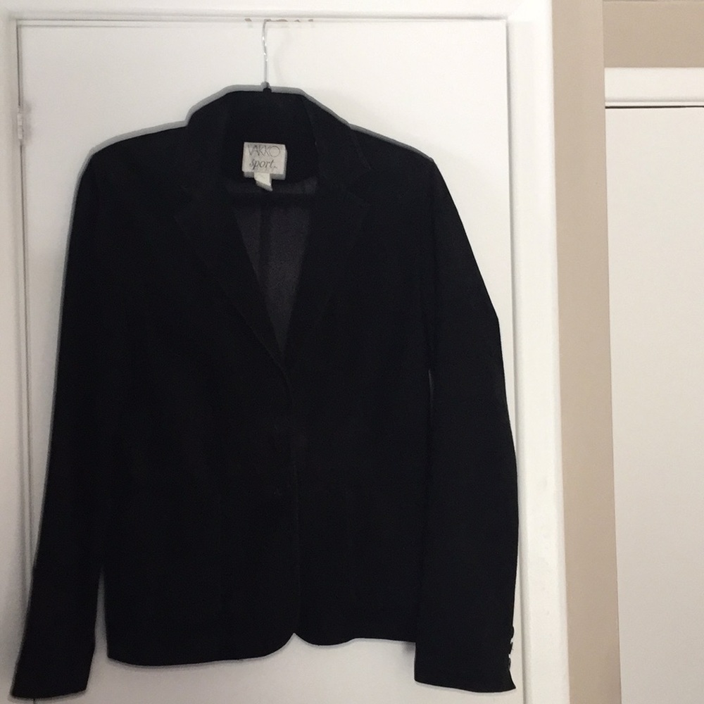 Black suede jacket